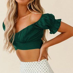 Indikah Silk Cropped Top
